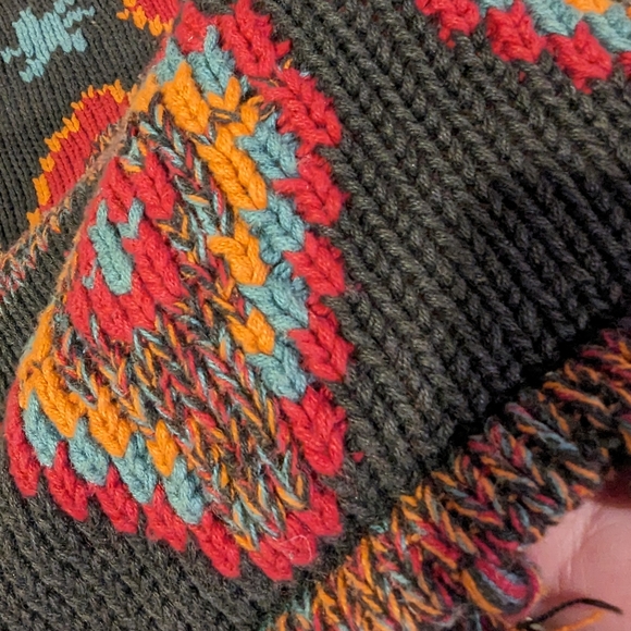 Multicolor Geometric Pattern Sweater - Picture 3 of 8